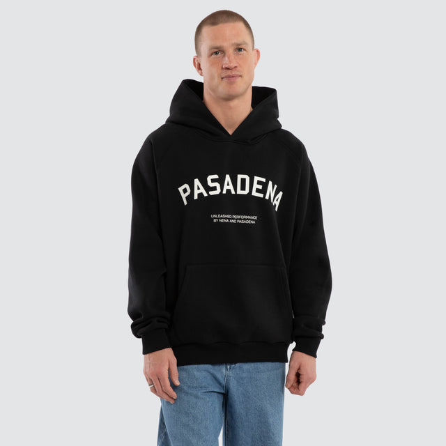 Rich Raglan Fleece Hoodie Anthracite Black
