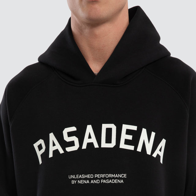 Rich Raglan Fleece Hoodie Anthracite Black
