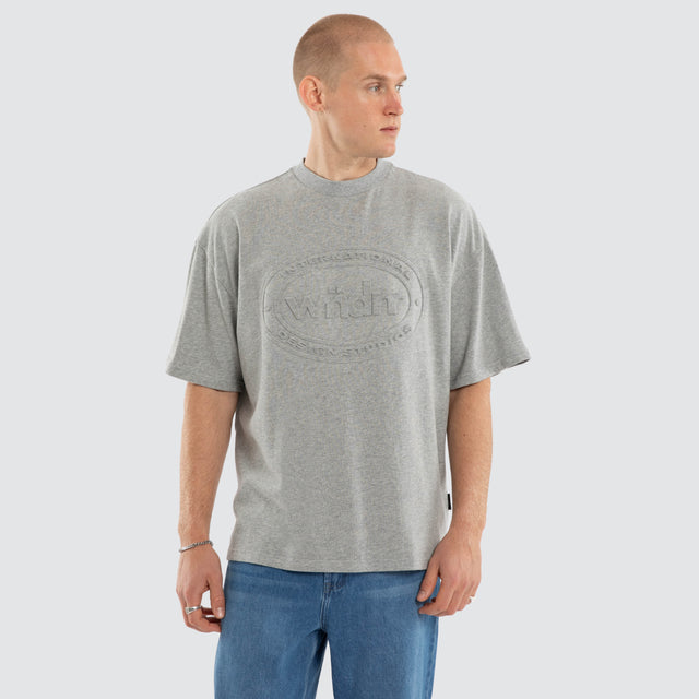 Token Heavy Weight Tee Grey Marle