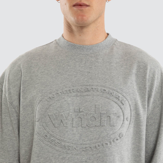 Token Heavy Weight Tee Grey Marle