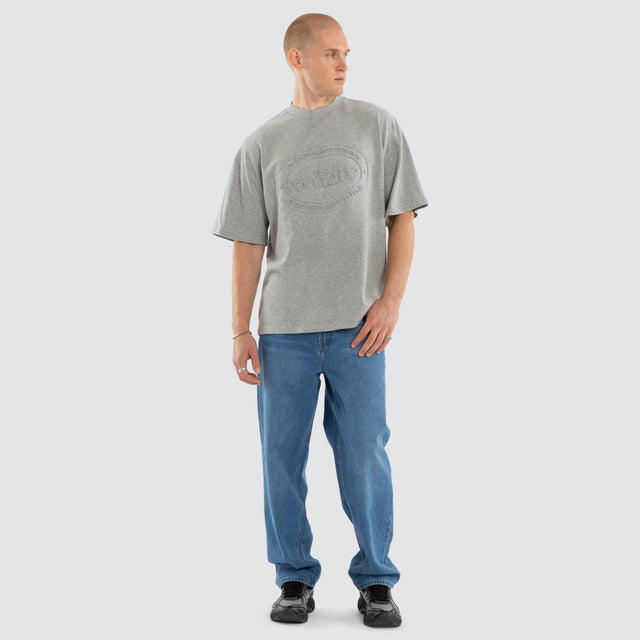 Token Heavy Weight Tee Grey Marle