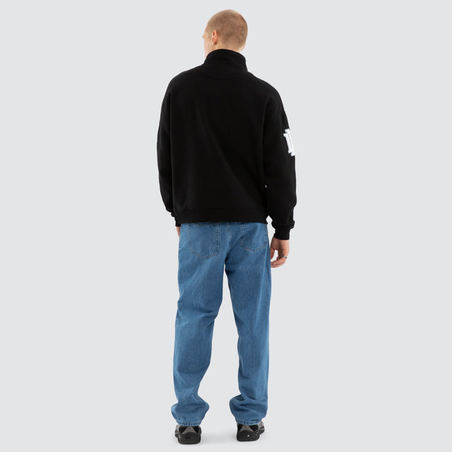 Institute 1/4 Zip Sweater Black