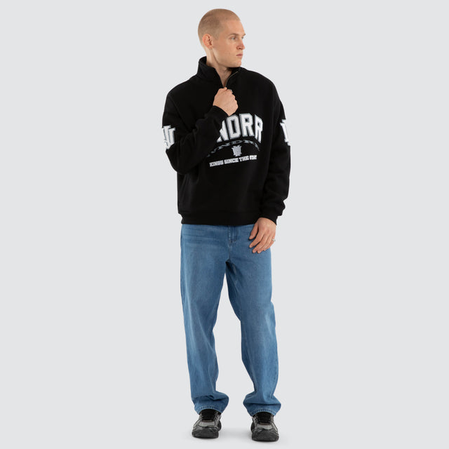 Institute 1/4 Zip Sweater Black