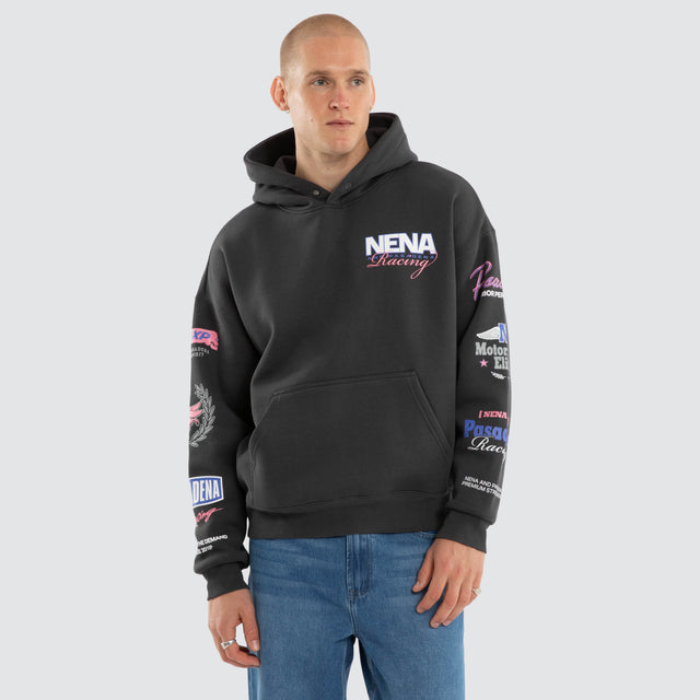 Stream Box Fit Hoodie Asphalt