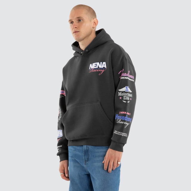 Stream Box Fit Hoodie Asphalt