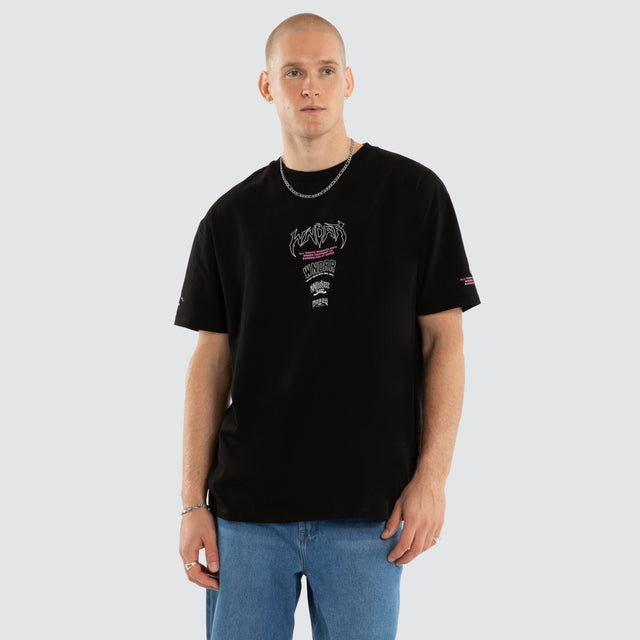 Overpower Box Fit Tee Black