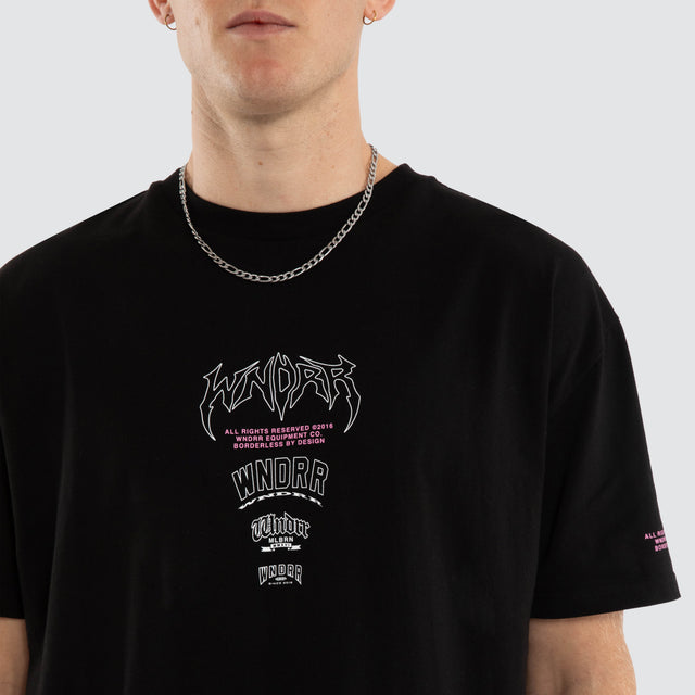 Overpower Box Fit Tee Black
