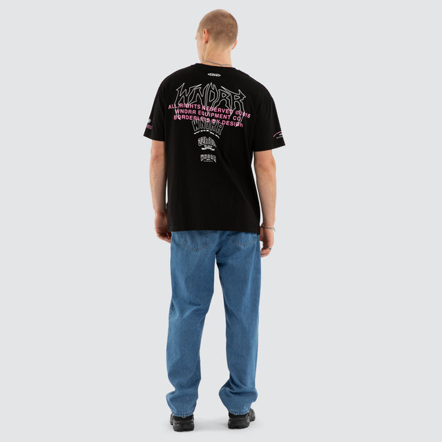 Overpower Box Fit Tee Black