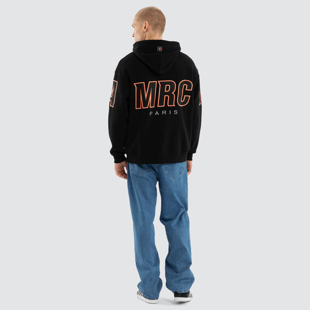 Credential Relaxed Hoodie Jet Black