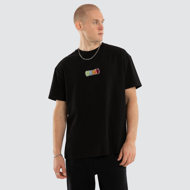 Blissful Box Fit Tee Black