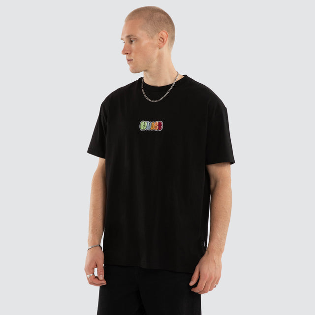 Blissful Box Fit Tee Black