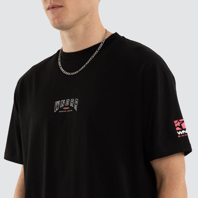 Hashi Box Fit Tee Black