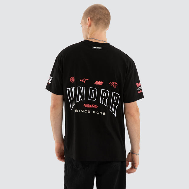 Hashi Box Fit Tee Black