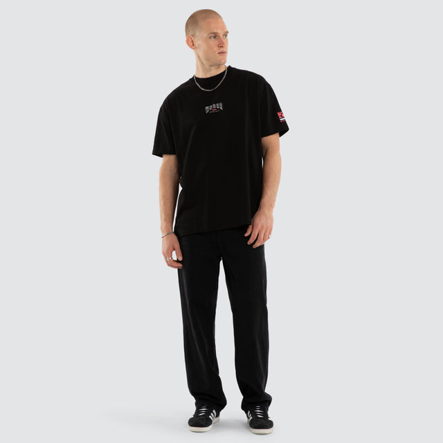 Hashi Box Fit Tee Black