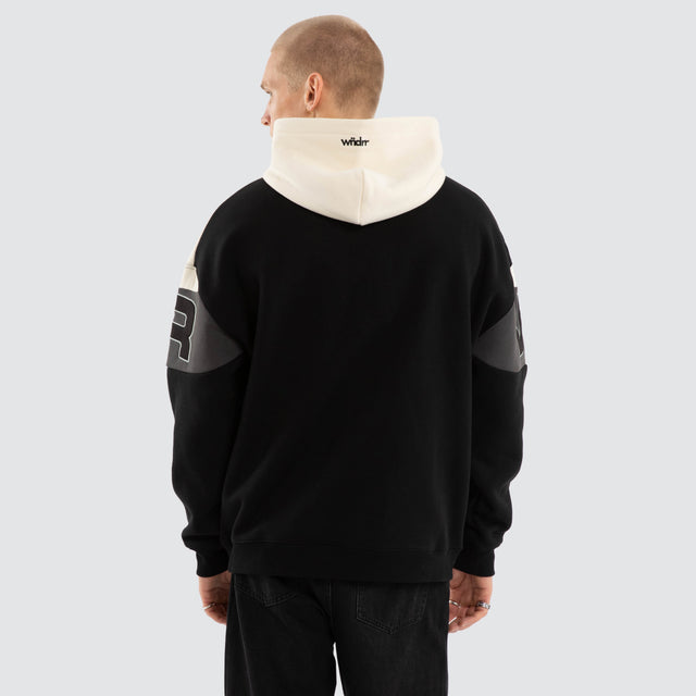 Primer Panel Hoodie White/Black