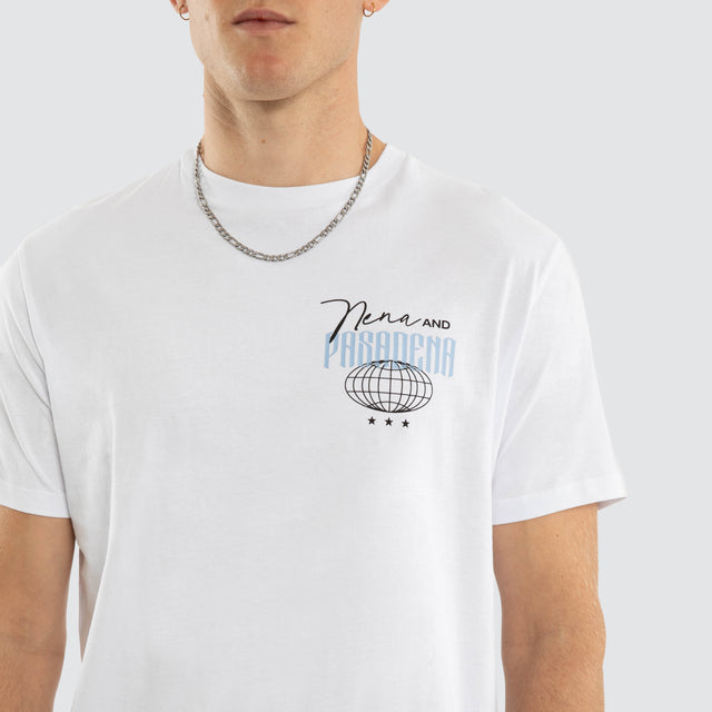 Model wears Drifting Standard Tee Optical White T-Shirts White – image 5