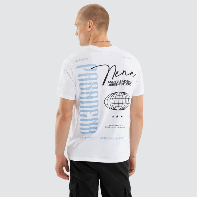 Model wears Drifting Standard Tee Optical White T-Shirts White – image 1