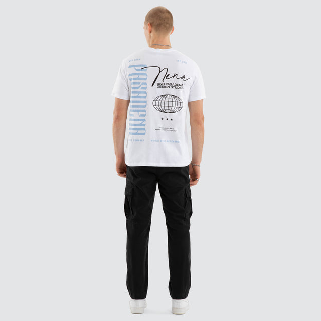 Model wears Drifting Standard Tee Optical White T-Shirts White – image 4