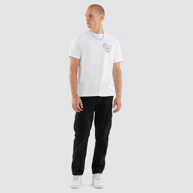 Model wears Drifting Standard Tee Optical White T-Shirts White – image 2