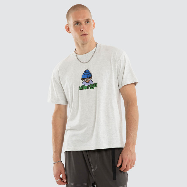 Grin Short Sleeve Tee Ash Heather