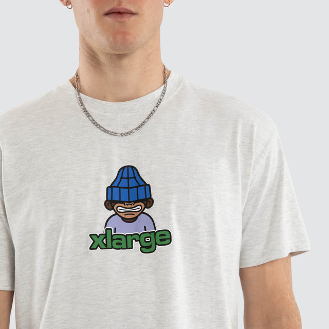 Grin Short Sleeve Tee Ash Heather