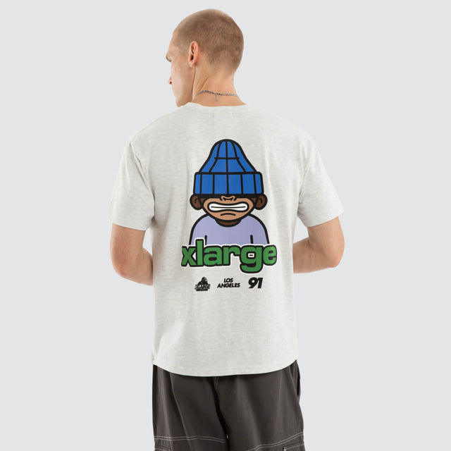 Grin Short Sleeve Tee Ash Heather