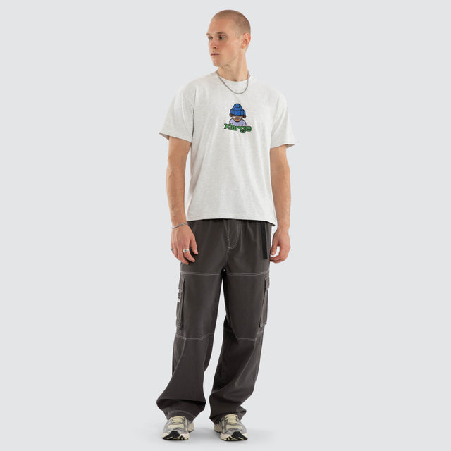 Grin Short Sleeve Tee Ash Heather