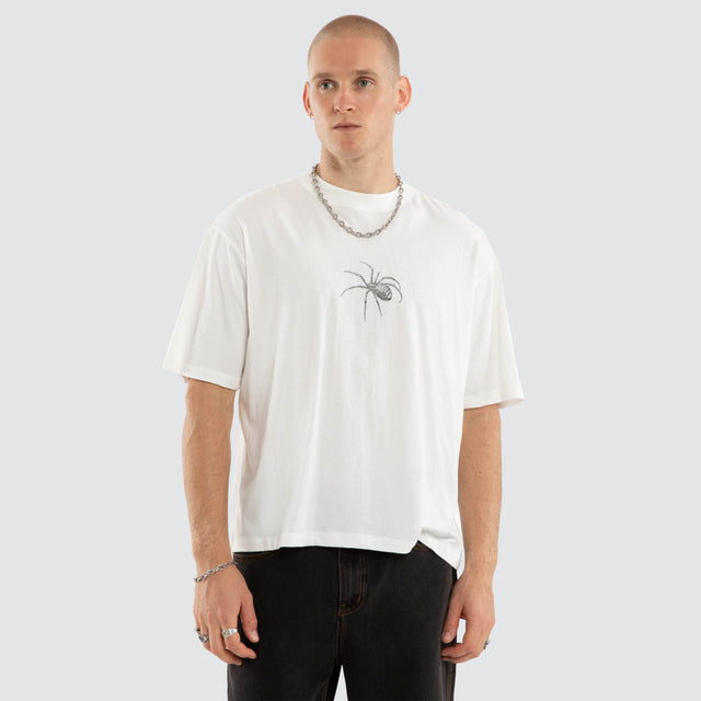 Deceitful Box Fit Tee Dirty White