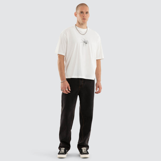 Deceitful Box Fit Tee Dirty White