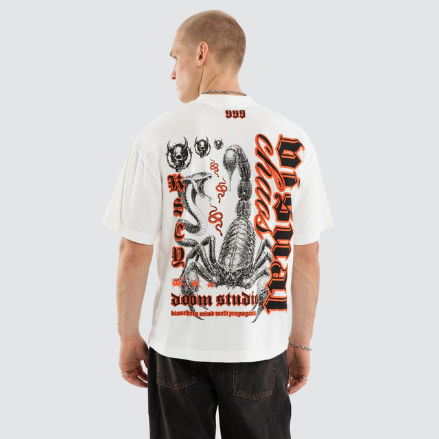 Propaganda Street Tee Natural White