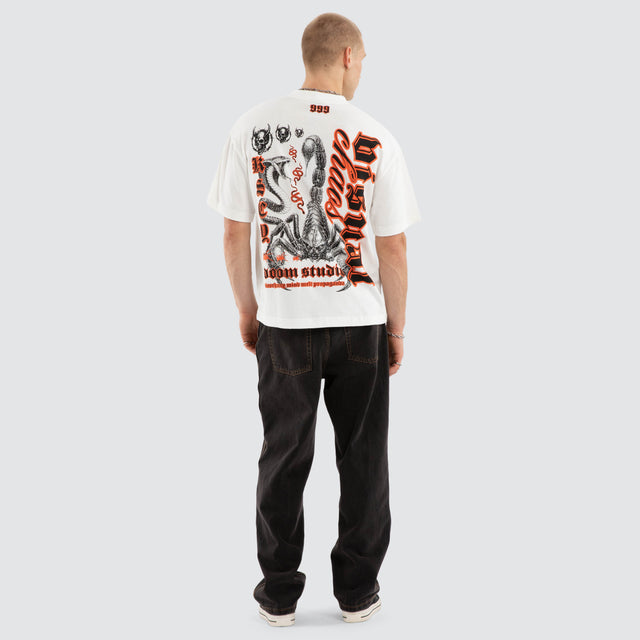 Propaganda Street Tee Natural White