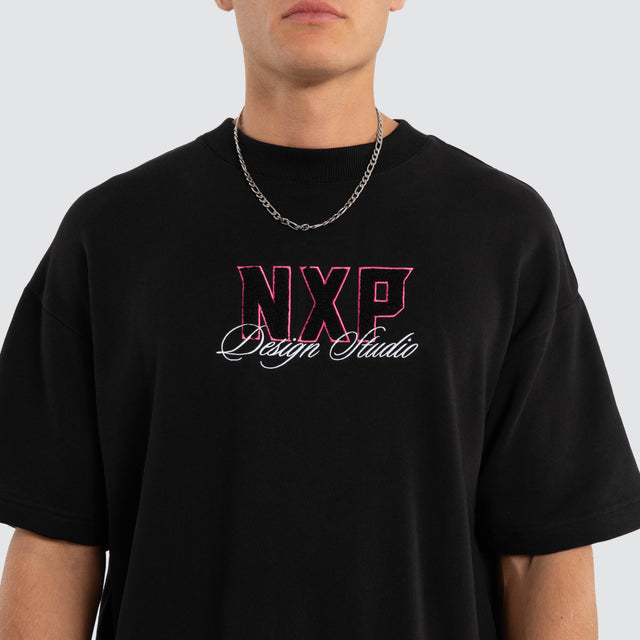 Dwell Loopback Raptor Tee Jet Black
