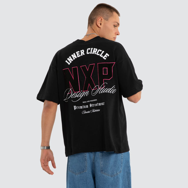 Dwell Loopback Raptor Tee Jet Black