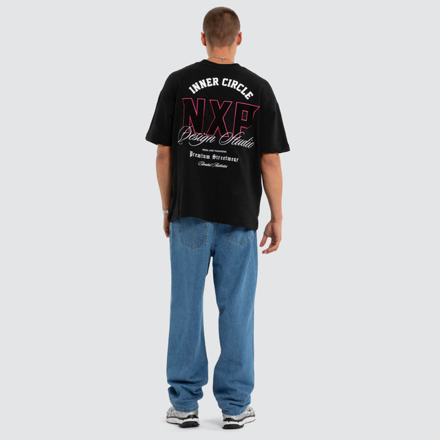 Dwell Loopback Raptor Tee Jet Black