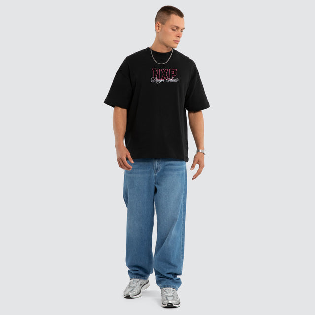 Dwell Loopback Raptor Tee Jet Black