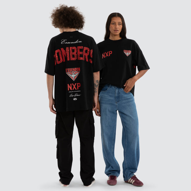 Ben Davis Essendon Bombers Raptor Tee Jet Black
