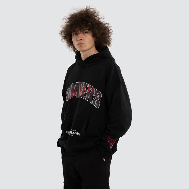 Ben Davis Essendon Bombers Box FIt Hoodie Jet Black
