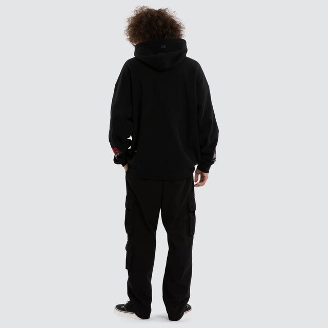 Ben Davis Essendon Bombers Box FIt Hoodie Jet Black
