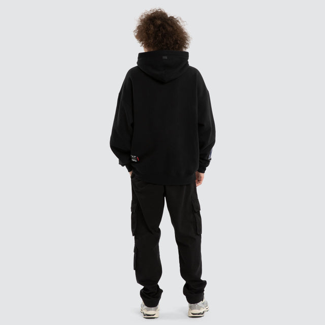 Ben Davis Geelong Cats Box FIt Hoodie Jet Black