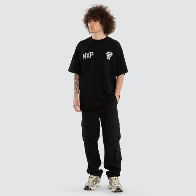 Ben Davis Geelong Cats Raptor Tee Jet Black