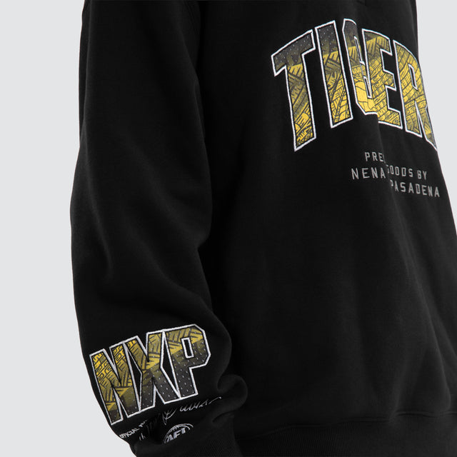 Ben Davis Richmond Tigers 1/4 Zip Thru Jet Black