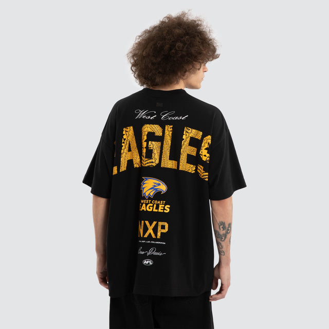 Ben Davis West Coast Eagles Raptor Tee Jet Black