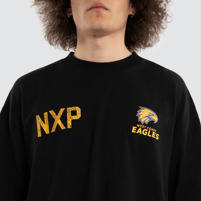 Ben Davis West Coast Eagles Raptor Tee Jet Black