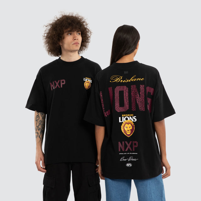 Ben Davis Brisbane Lions Raptor Tee Jet Black