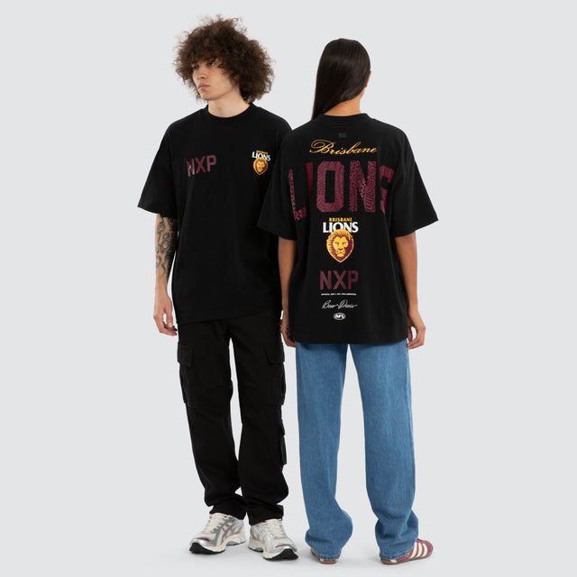 Ben Davis Brisbane Lions Raptor Tee Jet Black