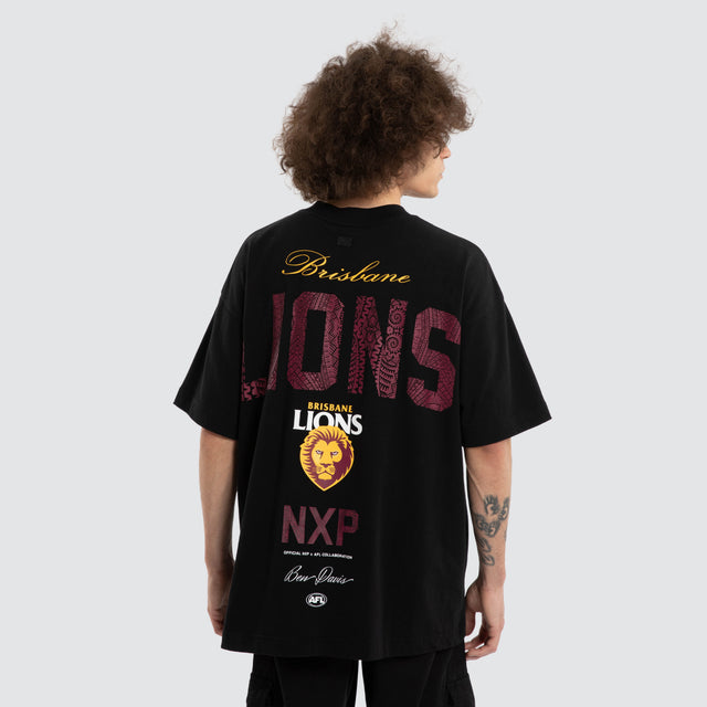 Ben Davis Brisbane Lions Raptor Tee Jet Black