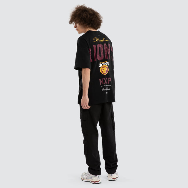 Ben Davis Brisbane Lions Raptor Tee Jet Black