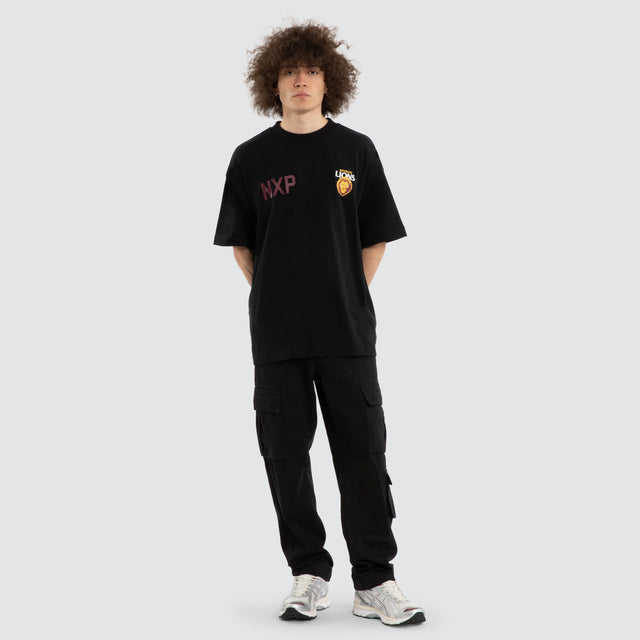Ben Davis Brisbane Lions Raptor Tee Jet Black