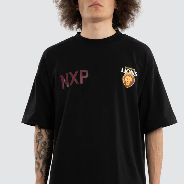 Ben Davis Brisbane Lions Raptor Tee Jet Black