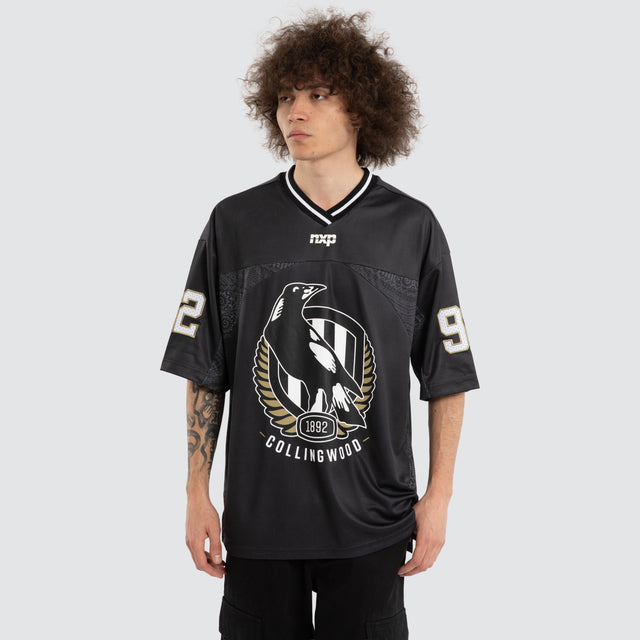 Ben Davis Collingwood Magpies Mesh Jersey Magpies Black